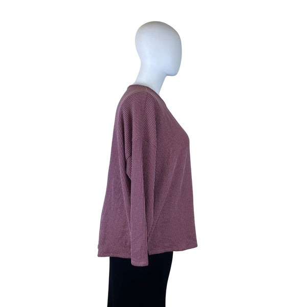 Maurices Women’s Pink Polyester Rayon Ribbed Blouse Size 2X - New