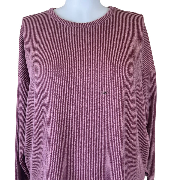 Maurices Women’s Pink Polyester Rayon Ribbed Blouse Size 2X - New