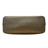 Michael Kors Metallic Gold Tone Chain Strap & Logo Plate Crossbody Bag Sz M