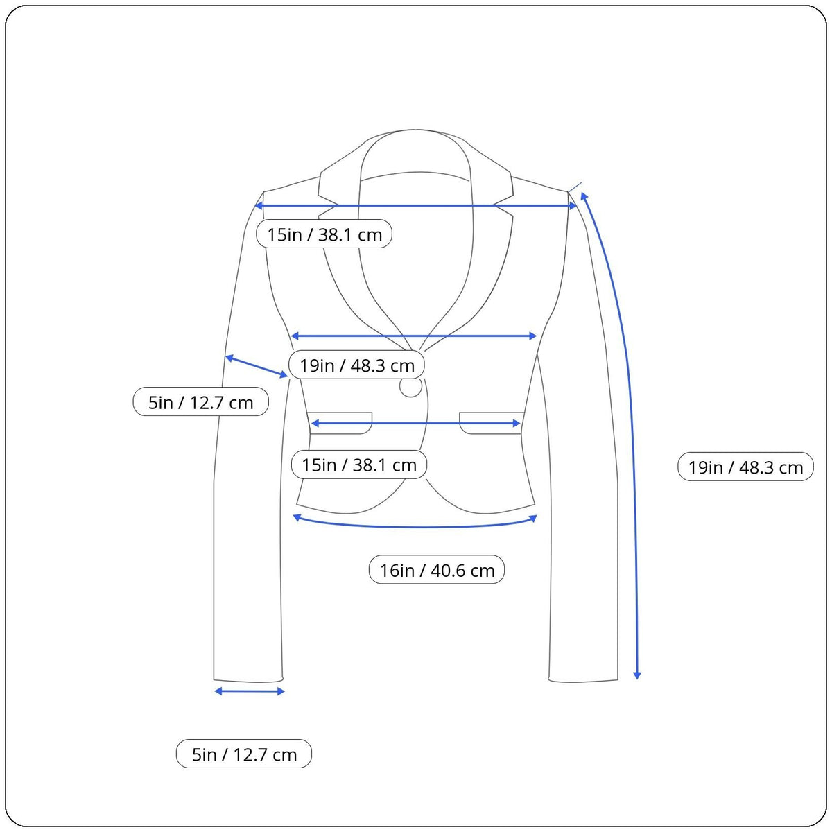 White House Black Market Women’s Blue Denim Button Front Fitted Jacket Size 4