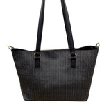 Marc New York Women’s Black Monogram Faux Leather Gold Accent 3-In-1 Tote Bag Sz L