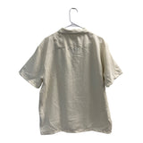 Nova Men Cream Textured Short Sleeve Button-Up Mens Shirt XL