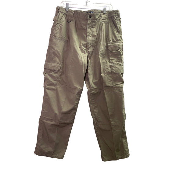 5.11 Tactical Series Mens Cargo Pants W38 L30 Khaki Durable Outdoor Wear