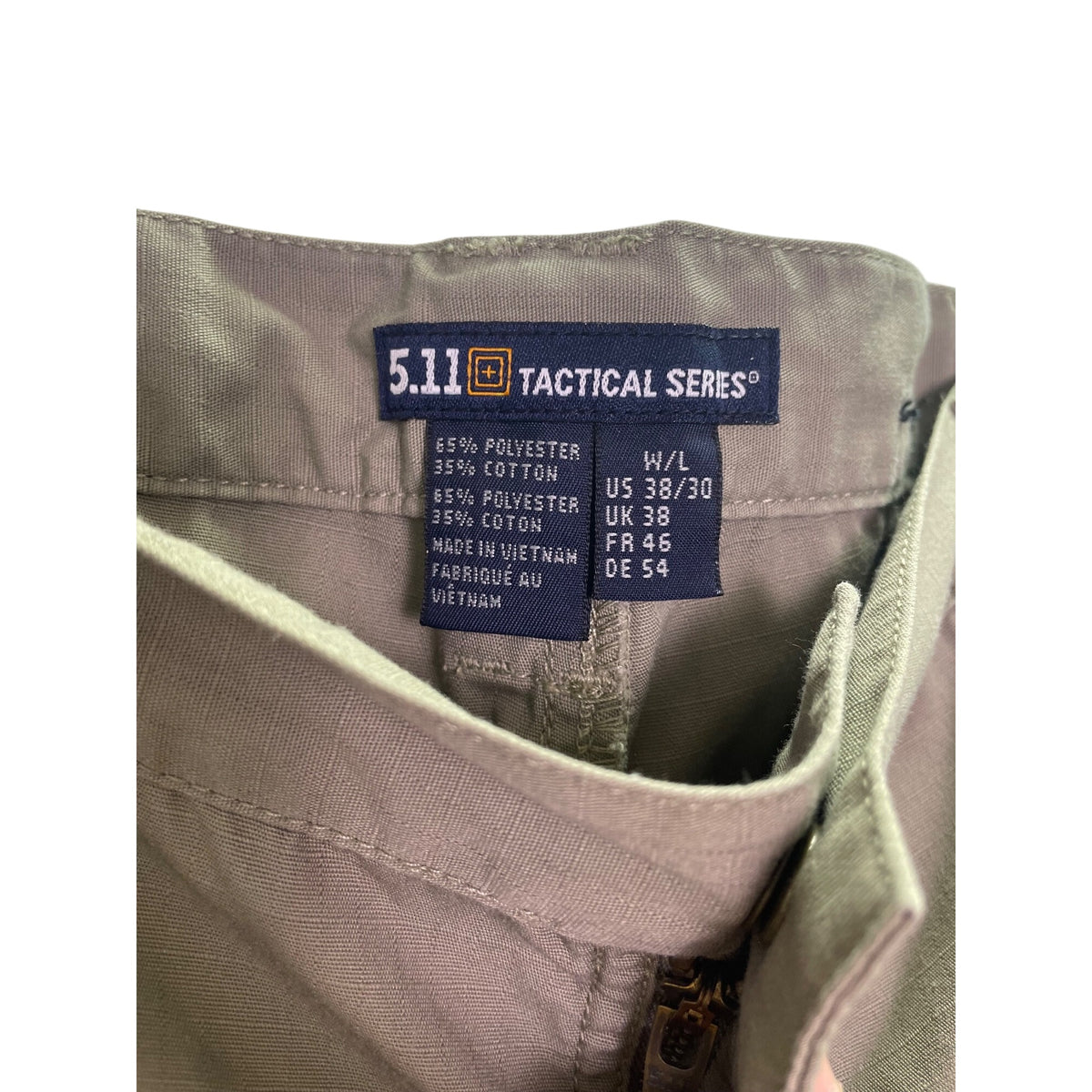 5.11 Tactical Series Mens Cargo Pants W38 L30 Khaki Durable Outdoor Wear