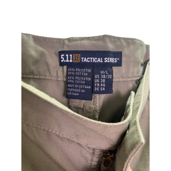 5.11 Tactical Series Mens Cargo Pants W38 L30 Khaki Durable Outdoor Wear