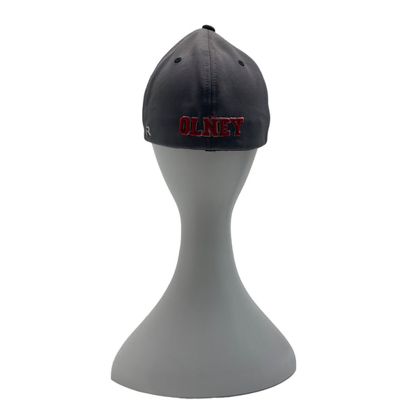 Russell Olney "B" Logo Gray & Black Fitted Baseball Cap Size L/XL