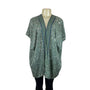 Loft Women's Floral Kimono Wrap XS/S Green Pattern Open Front Lightweight