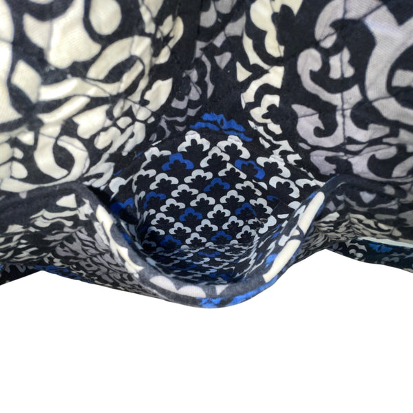 Vera Bradley Women’s Black & Blue Printed Quilted Adjustable Strap Crossbody Bag