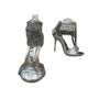 Mariachi Mani Women's Silver Rhinestone High Heels Sz 7.5 - NWOB