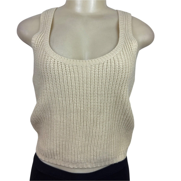 Princess Polly Women's Beige Knit Shoulder Sweater & Tank Top Set Sz XS/S