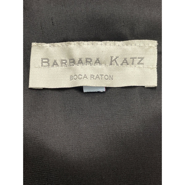 Barbara Katz Womens Black Polyester Ruffle Hem Midi Skirt Size 8