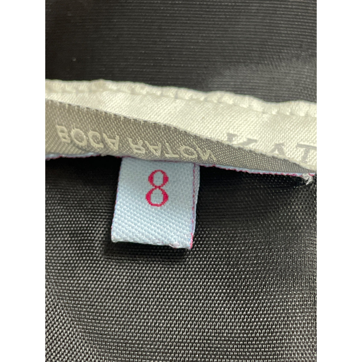 Barbara Katz Womens Black Polyester Ruffle Hem Midi Skirt Size 8