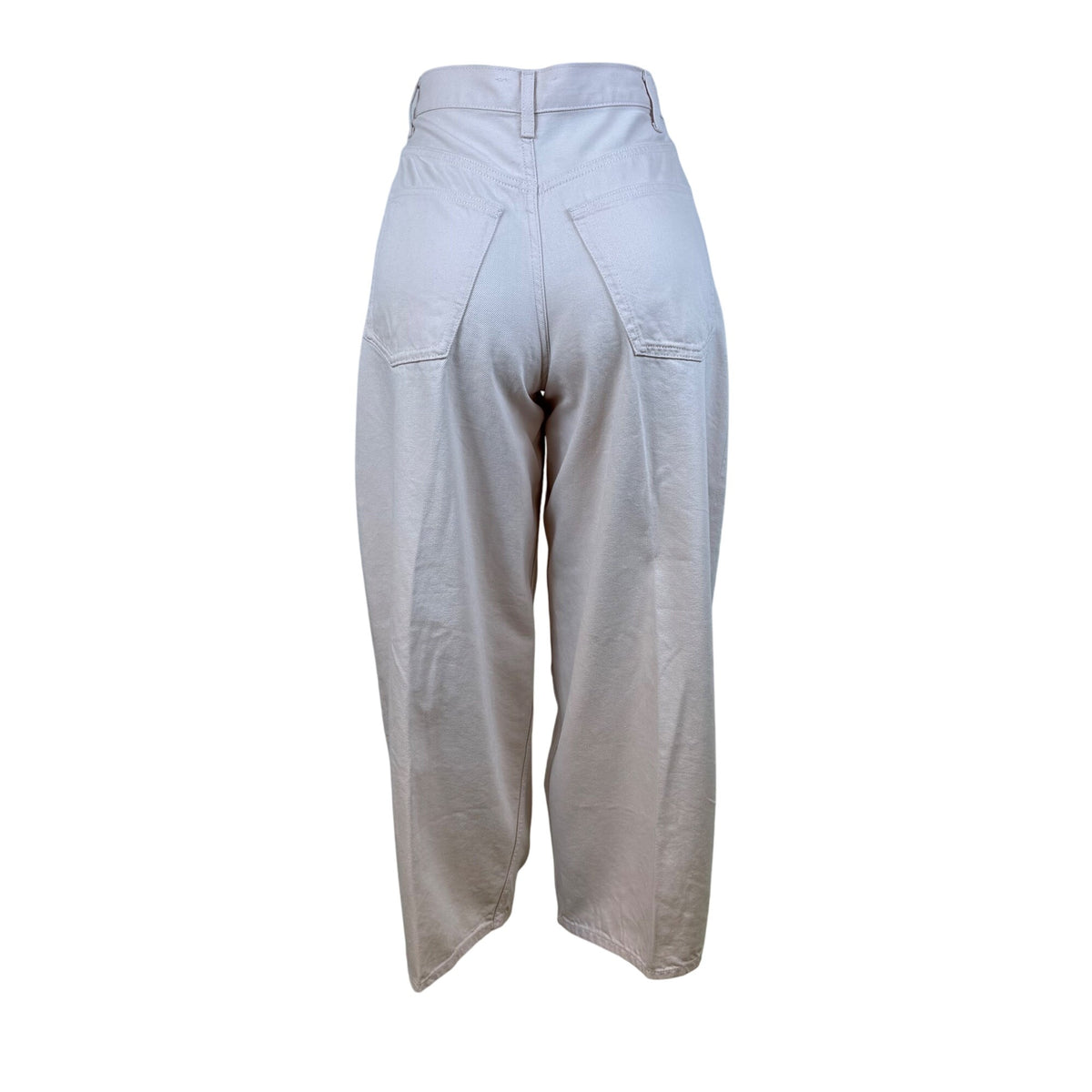 COS Women’s Pink Cotton & Lyocell High-Waisted Wide-Leg Jeans Size 2