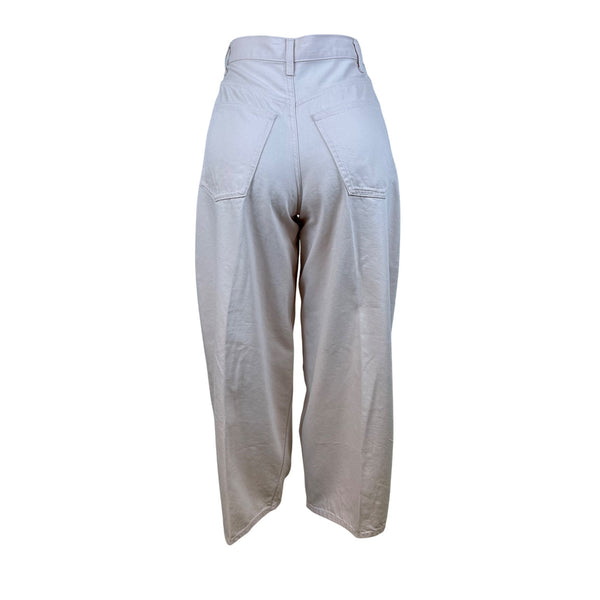 COS Women’s Pink Cotton & Lyocell High-Waisted Wide-Leg Jeans Size 2