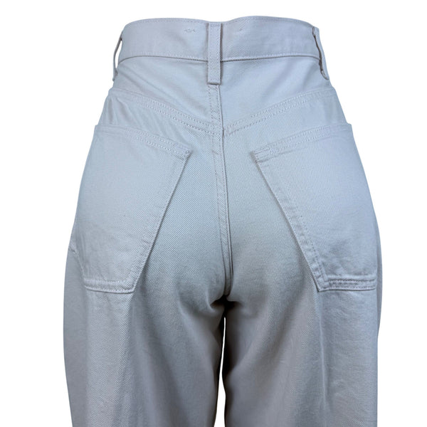 COS Women’s Pink Cotton & Lyocell High-Waisted Wide-Leg Jeans Size 2