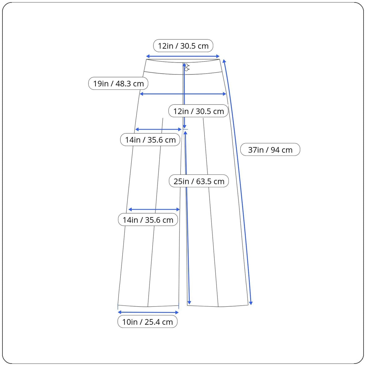 COS Women’s Pink Cotton & Lyocell High-Waisted Wide-Leg Jeans Size 2