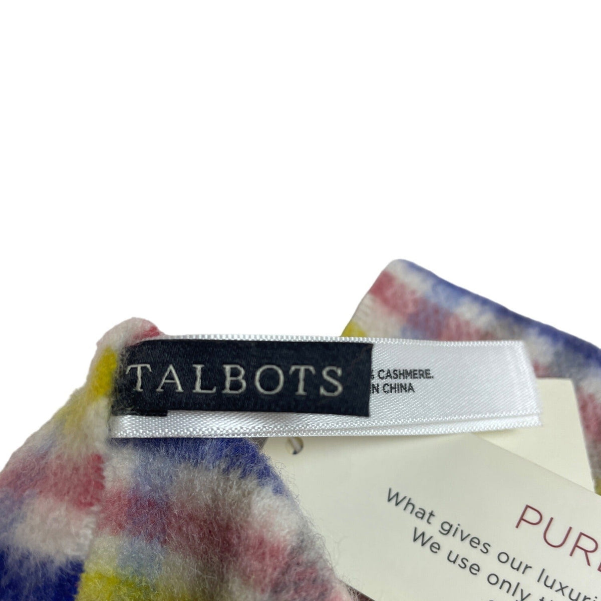 Talbots Multicolored Women's Cashmere Scarf One Size - New