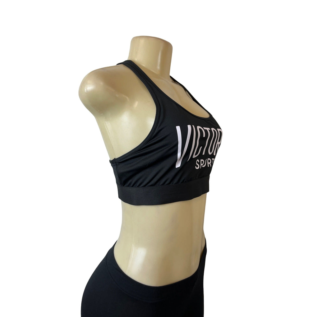Victoria Sport Women's Black Adriana Lima Edition Victoria Print Sport Bra Sz M