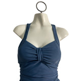 Cupshe Womens Blue One-Piece Swimsuit With Knot Detail Design Sz M- New