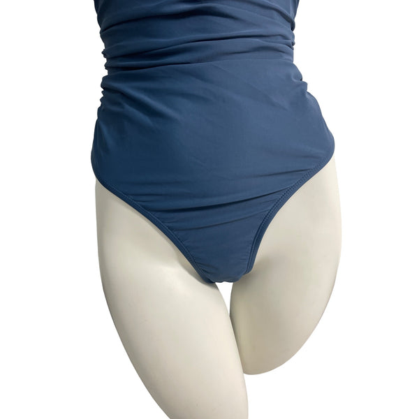 Cupshe Womens Blue One-Piece Swimsuit With Knot Detail Design Sz M- New