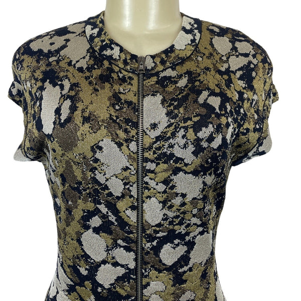 Missoni Women's Gold and Black Bodycon Dress Sz 38 (EUR 8)