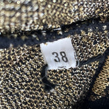 Missoni Women's Gold and Black Bodycon Dress Sz 38 (EUR 8)