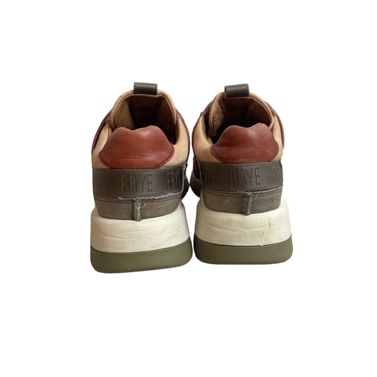 Frye Women's Pink Brown Leather Sport Stud Shoes Sz 8M