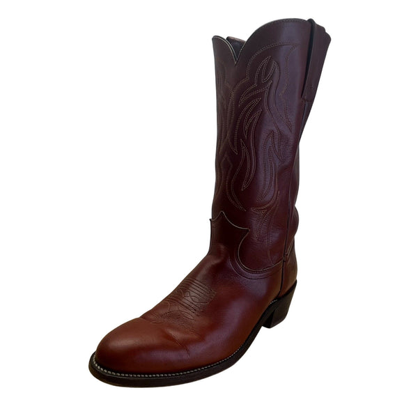 Frye Men’s Brown Leather Classic Stitching Western Cowboy Boots Size 11D
