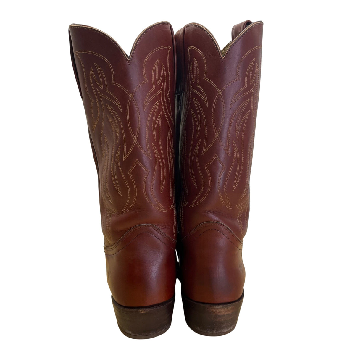 Frye Men’s Brown Leather Classic Stitching Western Cowboy Boots Size 11D