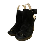 Vince Camuto Women’s Black Suede Open-Toe Gilsa High Heel Size 6.5M