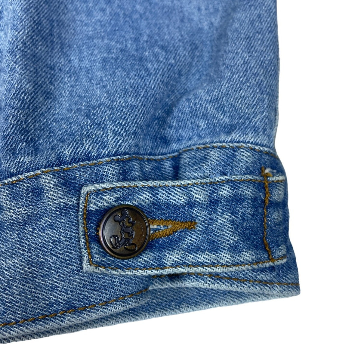 Mickey Inc Unisex Blue Denim Button Down Jacket Sz L
