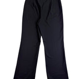 Talbots Womens Black Polyester/Rayon Straight-Leg Hollywood Pants Size 10