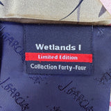 J. Garcia Mens Green Multicolor Silk Tie Wetlands I Limited Edition Collection 4