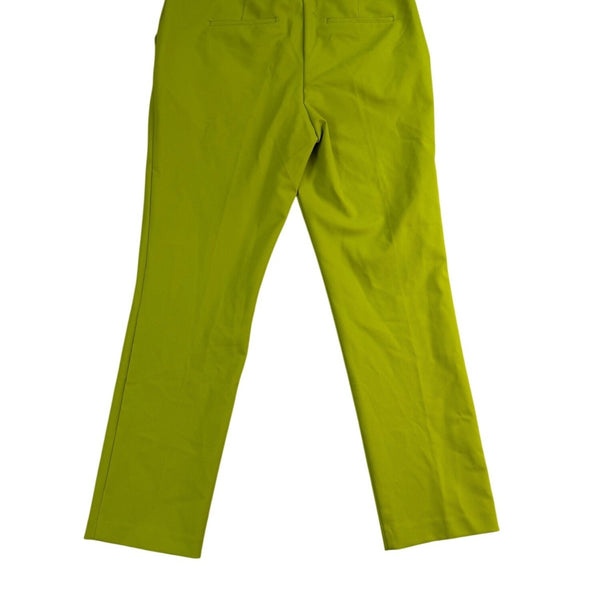 Rachel Zoe Women’s Bright Green Nylon Blend Straight-Leg Pants Size 10