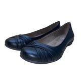 Natural Soul Women’s Black Slip-On All Thru Comfort Girly Flat Shoes Size 10M