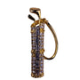 Gold Tone Womens Rhinestone Golf Bag-Shaped Costume Brooch Pin Jewelry