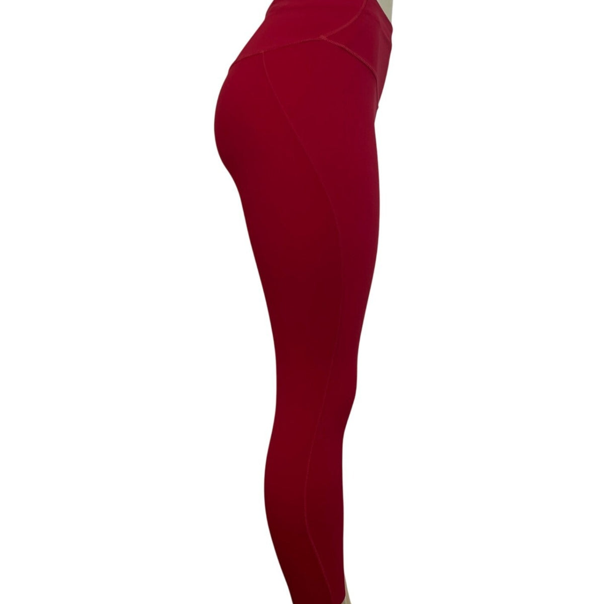 Lululemon 23" Dark Red High-Rise F&F Running Nulux Leggings Size 6 - New