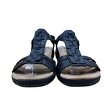 Clarks Women’s Black Leather Adjustable Strap Laurieann Kay Sandals Size 8.5M