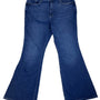Warp + Weft Womens Blue Denim Flare Jeans Miami High Rise Stretch Sz 22 - New