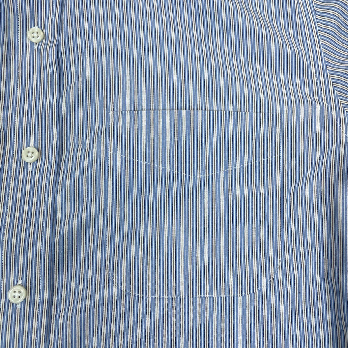 Ralph Lauren Mens Classic Fit Blue & White Striped Dress Shirt Sz 15.5 (32/33)