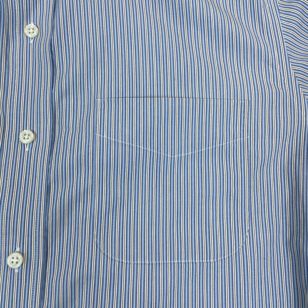 Ralph Lauren Mens Classic Fit Blue & White Striped Dress Shirt Sz 15.5 (32/33)