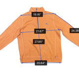 Tommy Bahama Relax Mens Orange 1/4 Zip Pullover Sweatshirt Size L