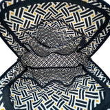 Vera Bradley Women’s Black Quilted Fabric Turn Lock Closure Shoulder Bag