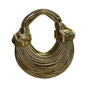 Commense Women’s Gold Faux Leather Twisted Hoop Noodle Handbag