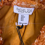 Rachel Zoe Womens Orange Patterned Top Lightweight Stylish Size S 
