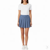 Offline By Aerie Womens Blue Polyester Elastane Houndstooth Skirt Stretchy Sz S