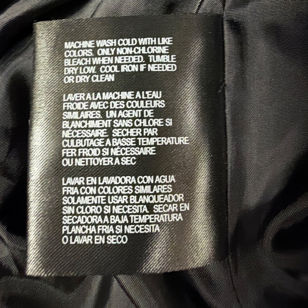 London Fog Womens Black Cotton Polyester Hooded Trench Coat Size XS
