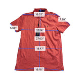 Polo Ralph Lauren Mens Coral Cotton Custom Slim Fit Polo Shirt Casual Wear Sz M
