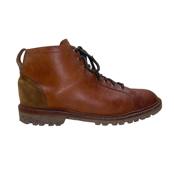 Allen Edmonds Men’s Brown Leather & Suede Lace-Up Discovery Ankle Boots Size 12