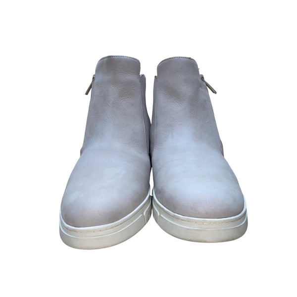 Women’s Taupe Leather Weatherproof Side-Zip Uptown Sur Boots Size 9.5W